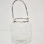 Glass Lantern with Silver