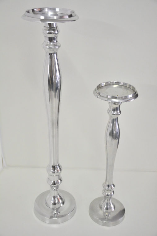 Silver Candle Stick Slim Tall